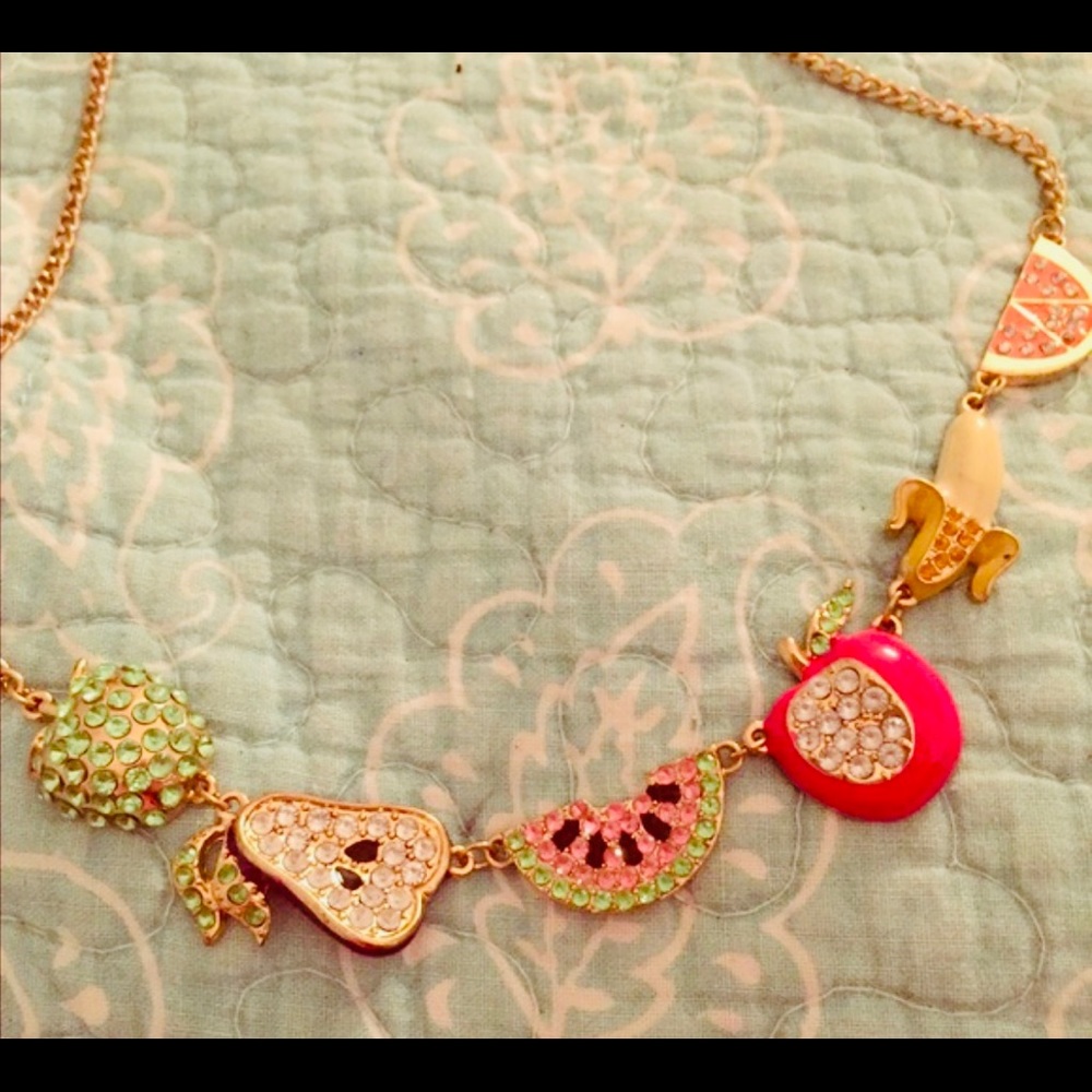 Colorful Fruit Bling Necklace